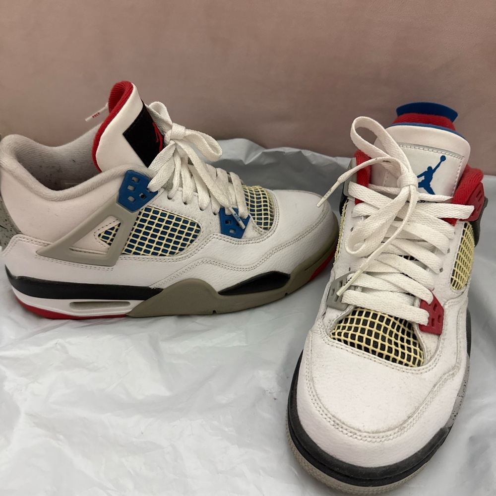 Jordan Athletic Shoes White Red Blue